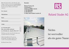 Kunde: Roland Studer AG / Schweiz